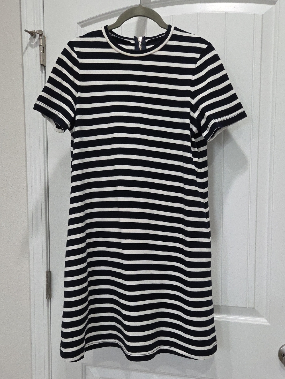 Kate Spade 100% Cotton Stripe Zip- Back Knit Dress, Small - Picture 4 of 10